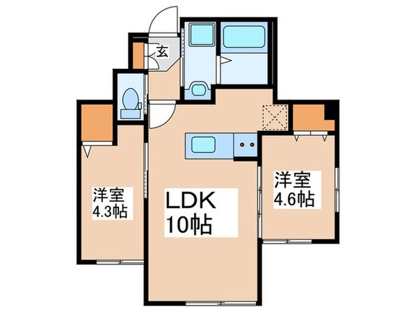 ミハス東新宿Ⅱの物件間取画像